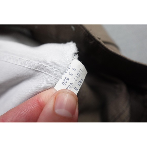 Vintage Levi's Sta Prest Pants Mens 30x34 Brown Bootcut Talon Zip Western Cowboy - Picture 11 of 12